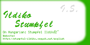 ildiko stumpfel business card